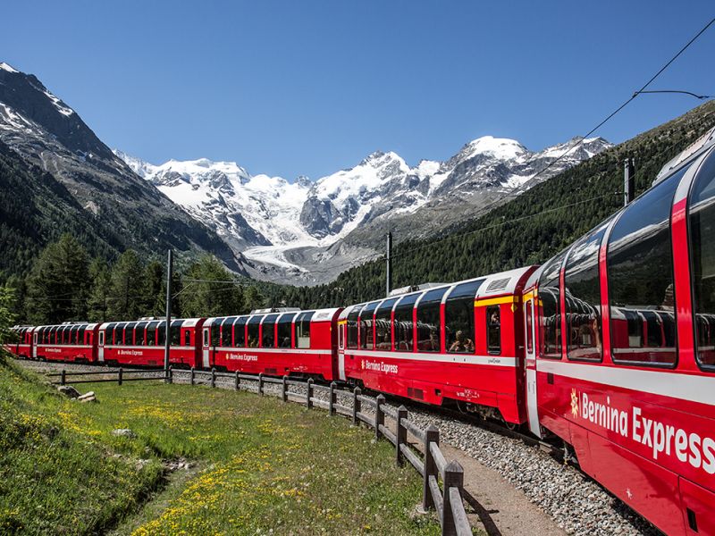 BERNİNA EXPRESS ILE  BİR AVRUPA MASALI TURU Türk Hava Yolları ile 7 gece